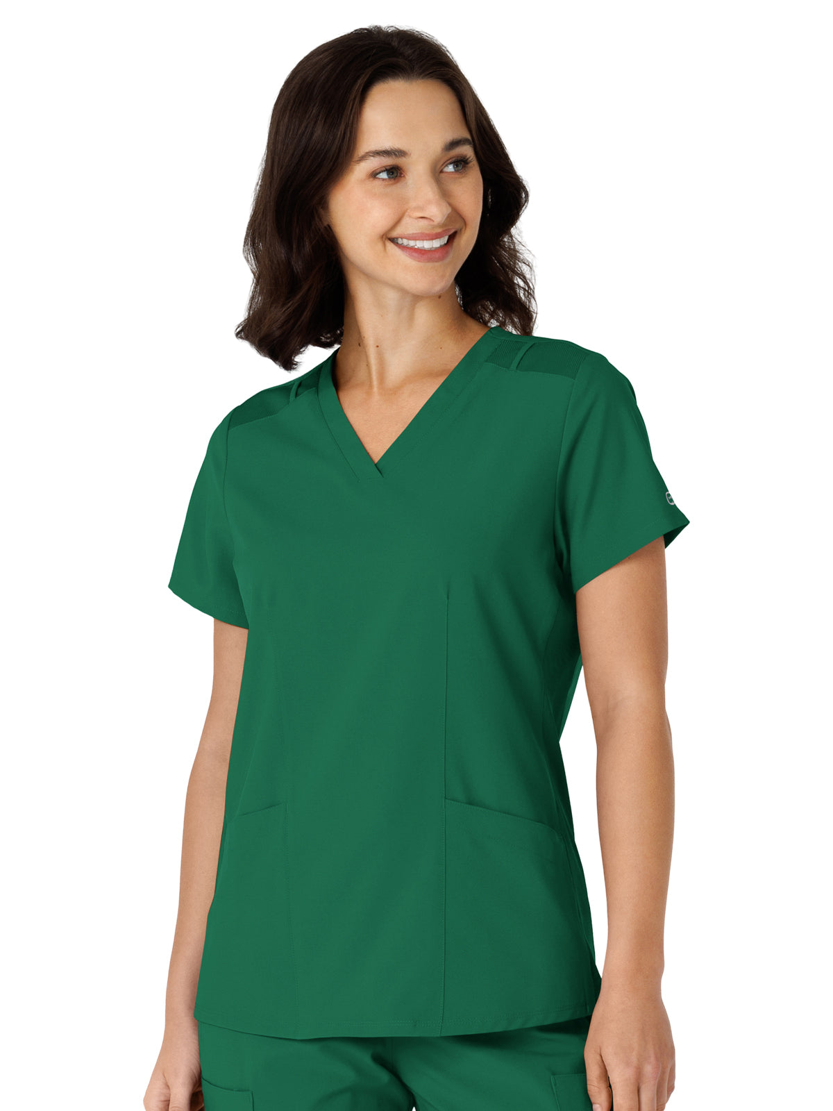 Wink - W123 - Women's Flex-n-Reach Side Panel V-Neck Top