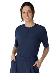 Wink - Renew - Women's Two-Pocket Tuck-In Henley Scrub Top