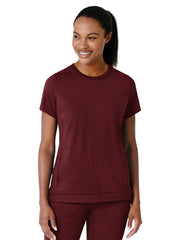 Wink - Renew Knit - Women's Two-Pocket Flex-n-Reach Crew Neck Top