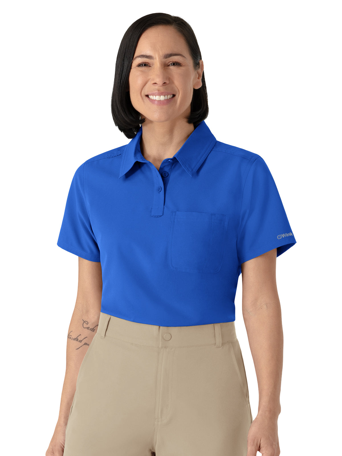 Wink - Nurtur - Women's One-Pocket Scrub Polo