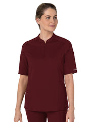 Wink - Renew - Women's Four-Pocket Half Sleeve Zip Scrub Top