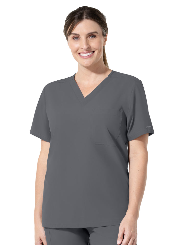Wink - Nurtur - Unisex One-Pocket V-Neck Scrub Top