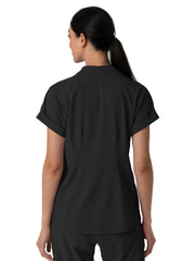 Wink - Renew - Women's Two-Pocket Flex-n-Reach Collared Top