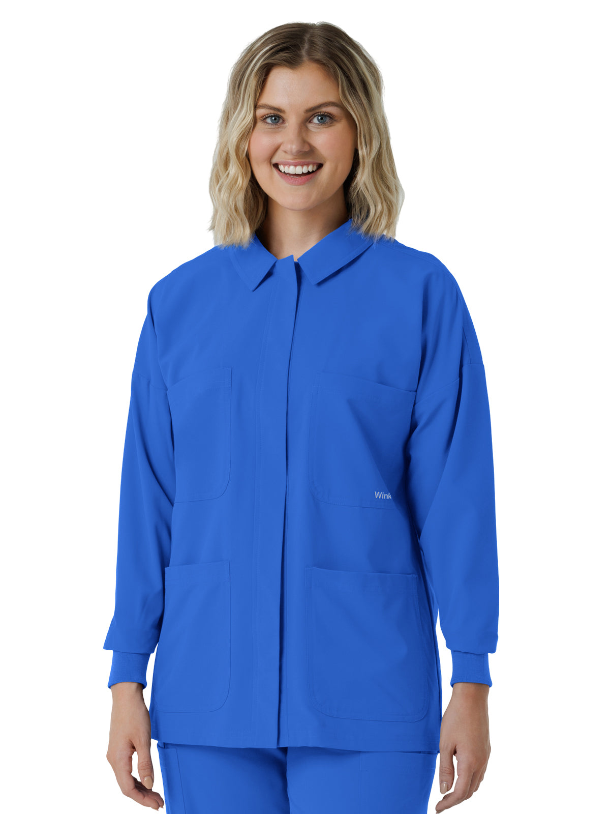 Wink - Nurtur - Womens Four-Pocket Scrub Shirt Jacket