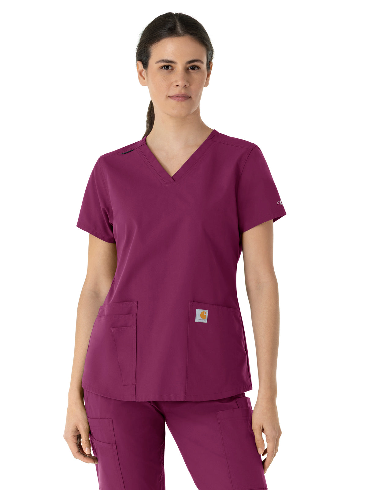 Carhartt Scrubs - Force Essentials - Women's Five-Pocket Modern Fit V-Neck Top