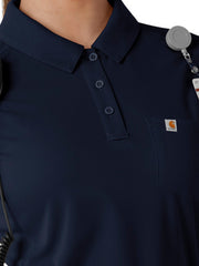 Carhartt Scrubs - Women's Three-Pocket Lightweight Short Sleeve Polo Scrub Top