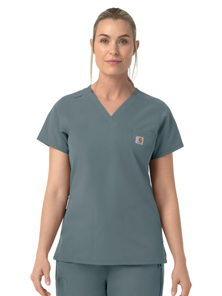 Carhartt Scrubs - RRugged Flex FLD & RSCU - Women's Four-Pocket V-Neck Scrub Top