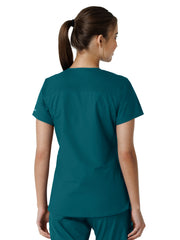 Carhartt - Force Essentials - Women's Four-Pocket V-Neck Knit Panel Top