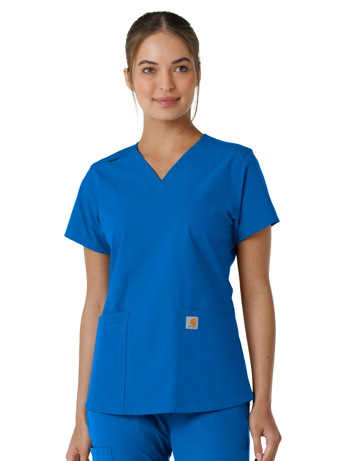 Carhartt - Force Essentials - Women's Four-Pocket V-Neck Knit Panel Top