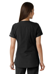 Carhartt Scrubs - Force Essentials Women's Notch Neck Tunic Knit Panel Top