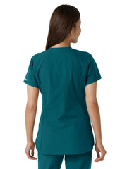 Carhartt Scrubs - Force Essentials Women's Notch Neck Tunic Knit Panel Top