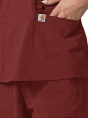 Carhartt Scrubs - Force Cross-Flex - Women's Three-Pocket Flex Panel V-Neck Top
