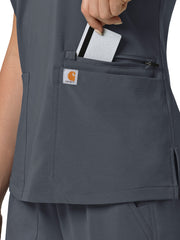 Carhartt Scrubs - Force Cross-Flex - Women's Three-Pocket Flex Panel V-Neck Top