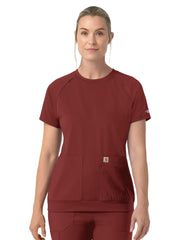 Carhartt Scrubs - Cross-Flex Knits - Women's Two-Pocket Crew Neck Scrub Top