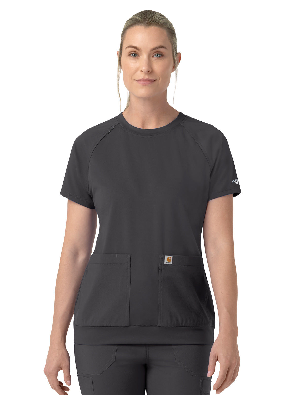 Carhartt Scrubs - Cross-Flex Knits - Women's Two-Pocket Crew Neck Scrub Top
