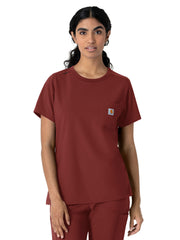 Carhartt Scrubs - Force Cross-Flex - Women's One-Pocket Crew Neck Scrub Top