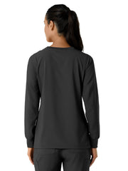 Carhartt Scrubs - Women's One-Pocket Crew Neck Long Sleeve Scrub Top