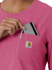Carhartt Scrubs - Women's One-Pocket Crew Neck Long Sleeve Scrub Top