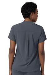 Women's Three-Pocket Banded Collar Scrub Top