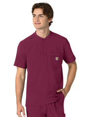 Carhartt Scrubs - Force Cross-Flex - Men's Three-Pocket Henley Top
