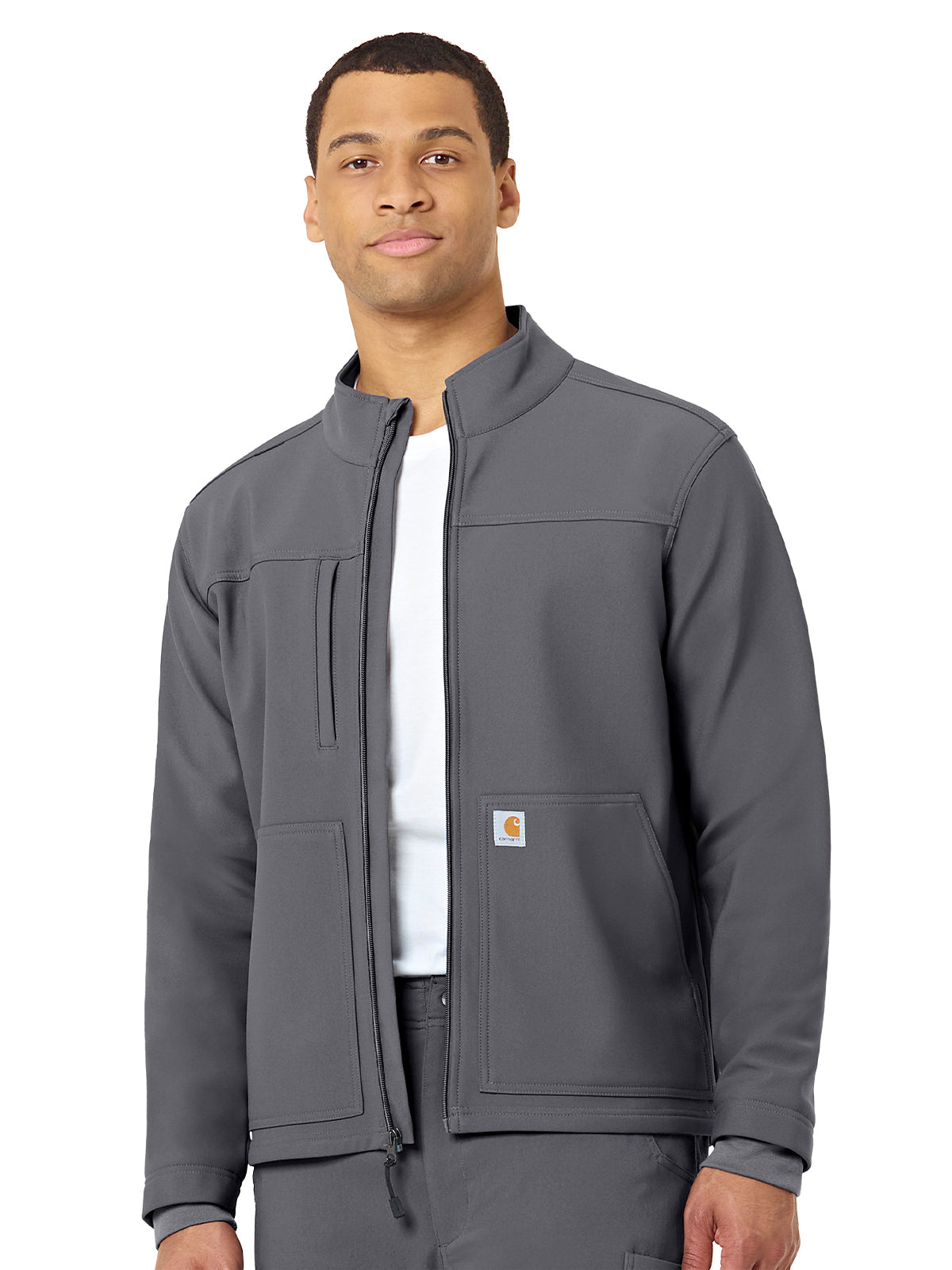 Carhartt Scrubs - Rugged Flex Peak - Men's Three-Pocket Bonded Fleece Jacket