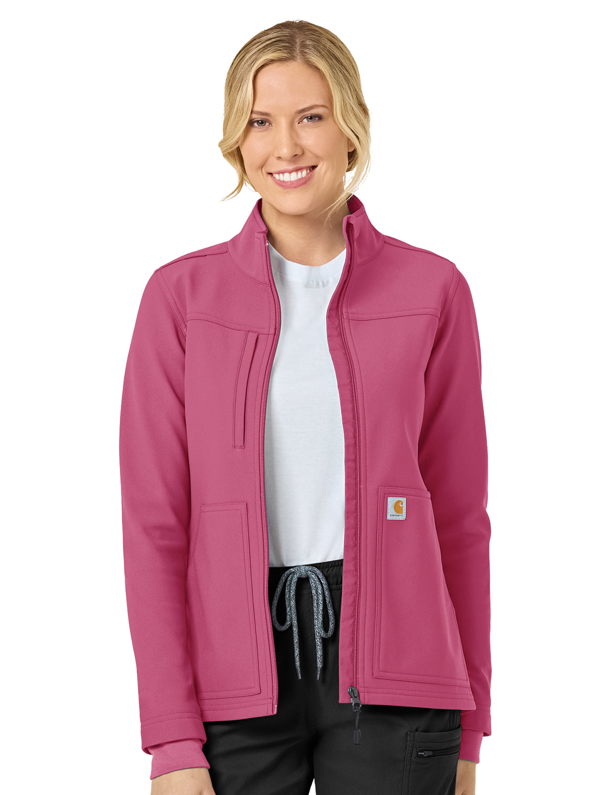 Carhartt Scrubs - Rugged Flex Peak - Women's Three-Pocket Bonded Fleece Jacket