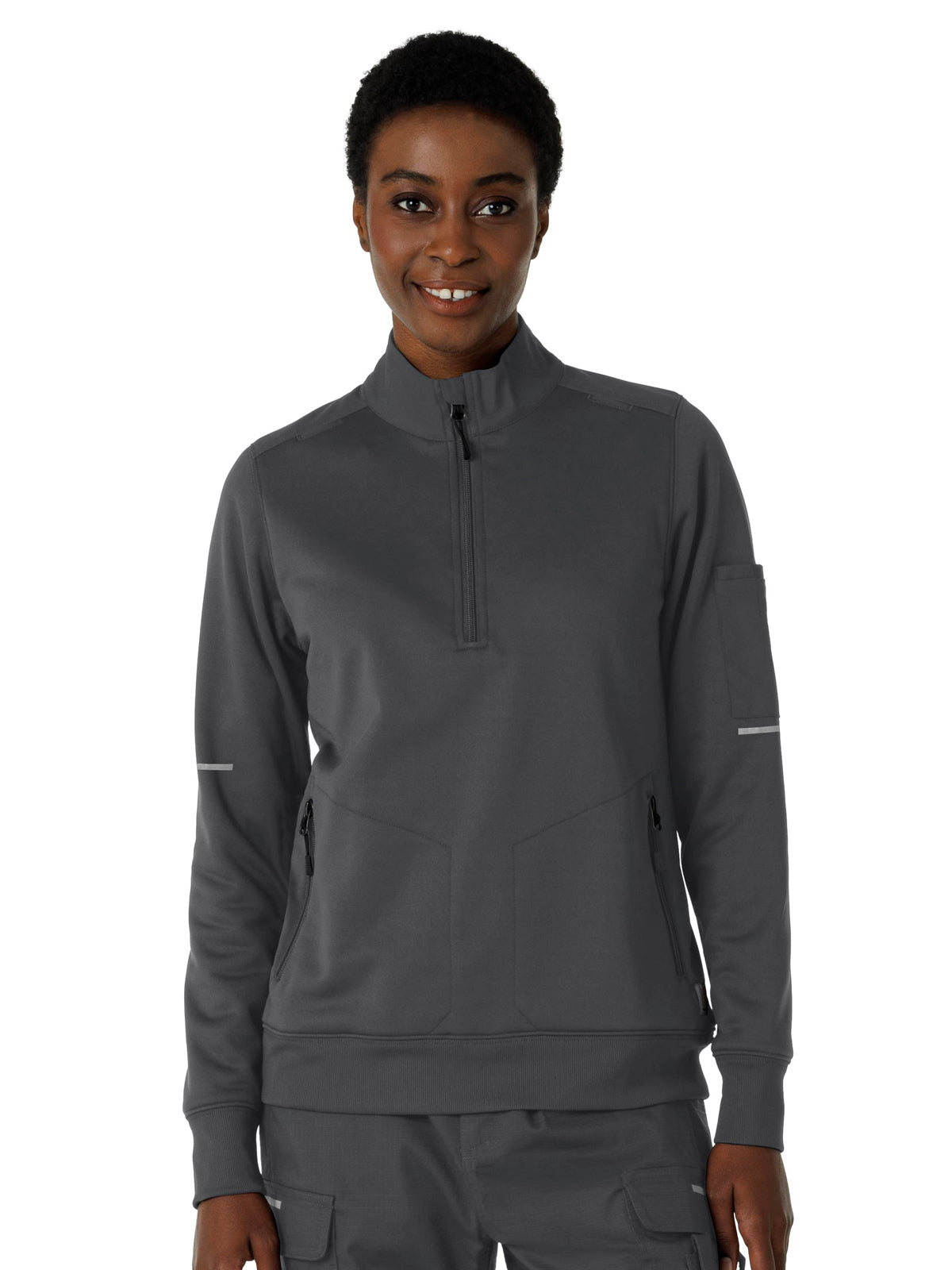 Carhartt Scrubs - Women's Four-Pocket Half Zip Fleece Jacket