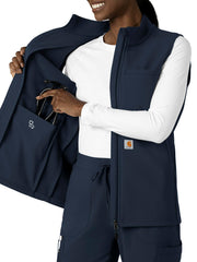 Carhartt Scrubs - Rugged Flex Peak - Women's Four-Pocket Bonded Fleece Vest
