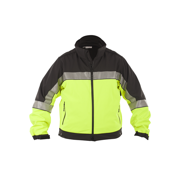Elbeco Hi Viz Softshell Jacket - Red/Navy