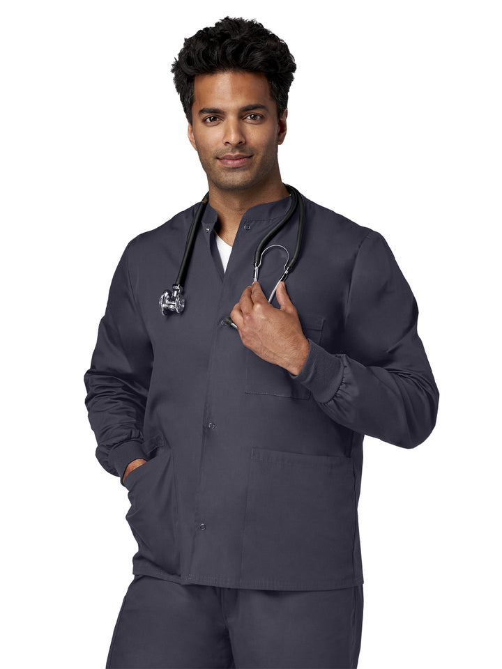 Fundamentals - Unisex 4-Pocket Snap Front Jacket