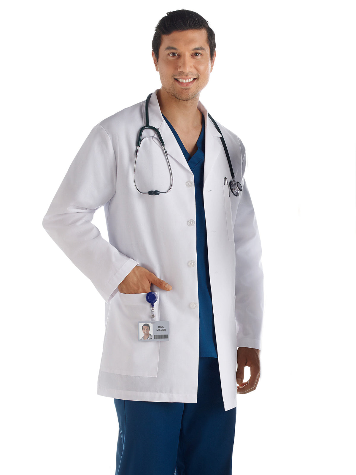 Meta Labwear - Men's 3-Pocket 34" Mid-Length Lab Coat