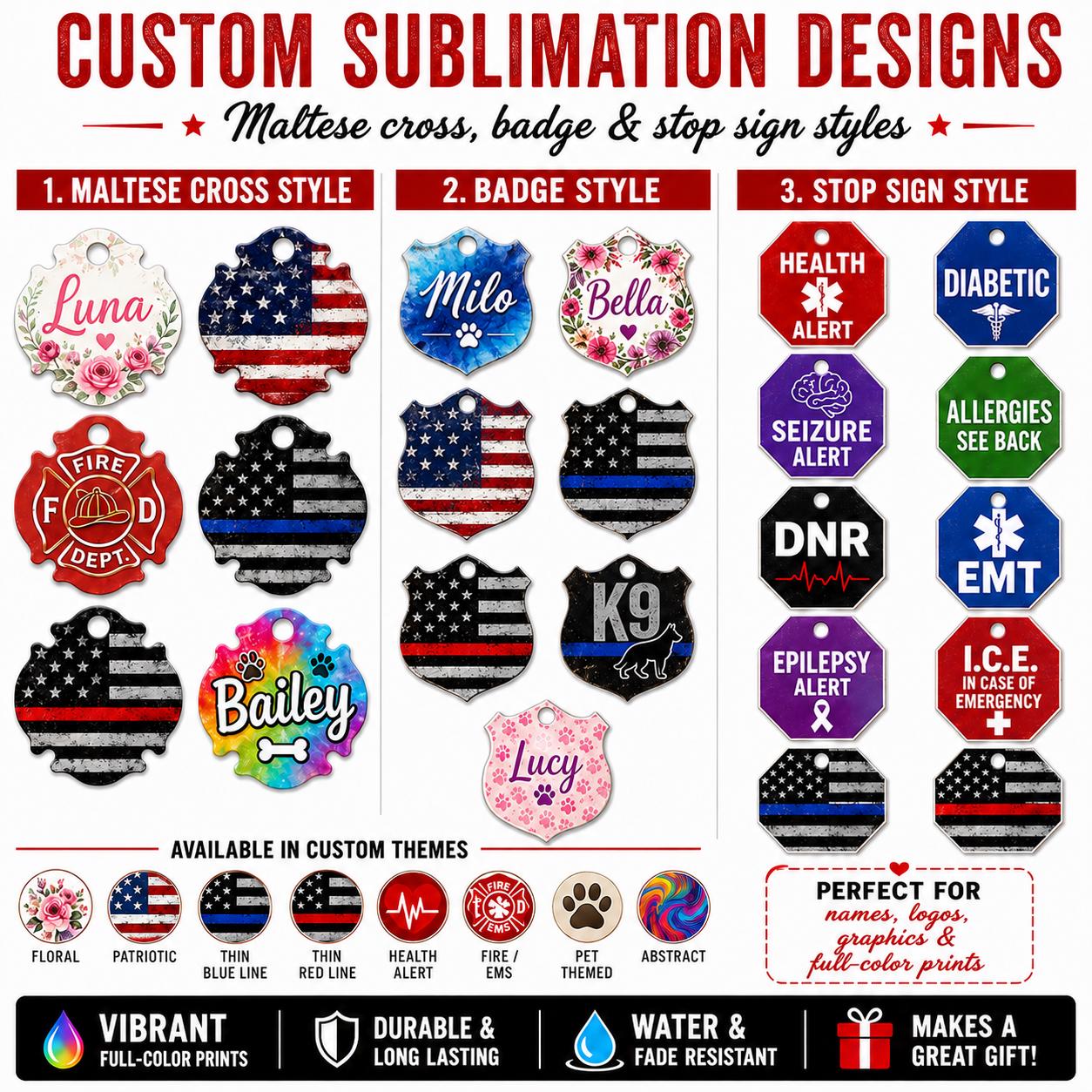 Custom Specialty Identification Tag