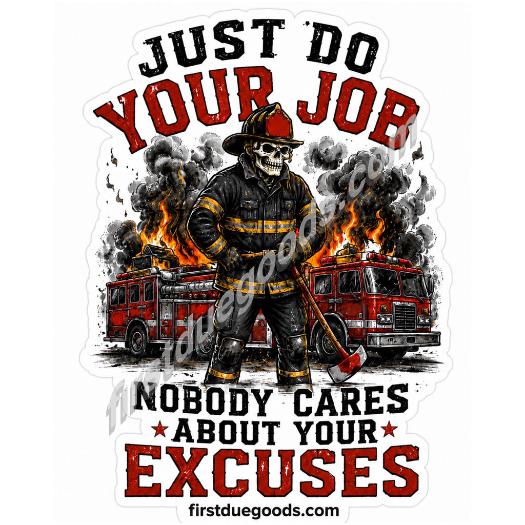Choose Your Design - 2 Inch Waterproof Dark Humor Firefighter Stickers