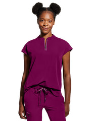 Healing Hands - 360 - Women's 2-Pocket Sandy Mandarin Collar Top