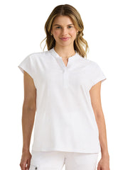 Healing Hands - HH PL Jacquard - Women's 2-Pocket Journey Camo Mandarin Style Top