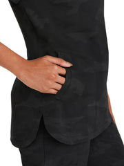 Healing Hands - HH PL Jacquard - Women's 2-Pocket Joy Camo V-Neck Top