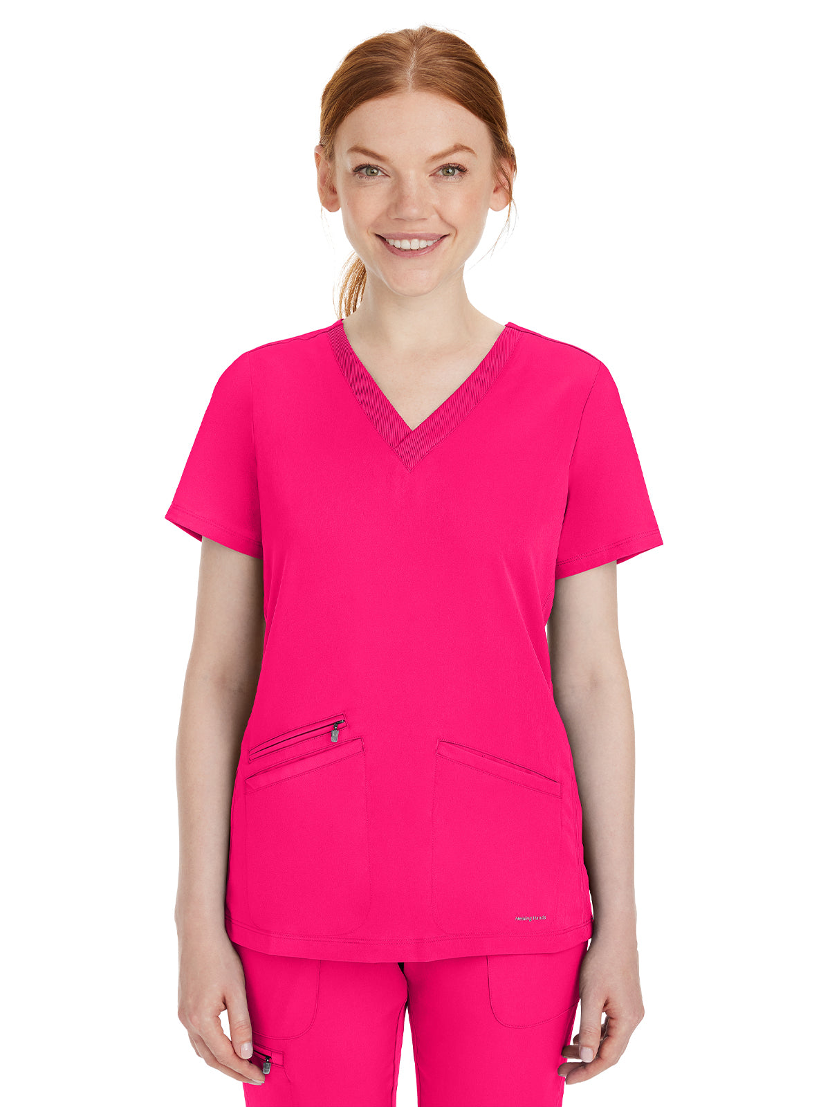 Healing Hands - HH Works - Women's 3-Pocket Mariah Rib V-Neck Top