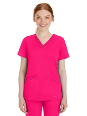 Healing Hands - HH Works - Women's 3-Pocket Mariah Rib V-Neck Top