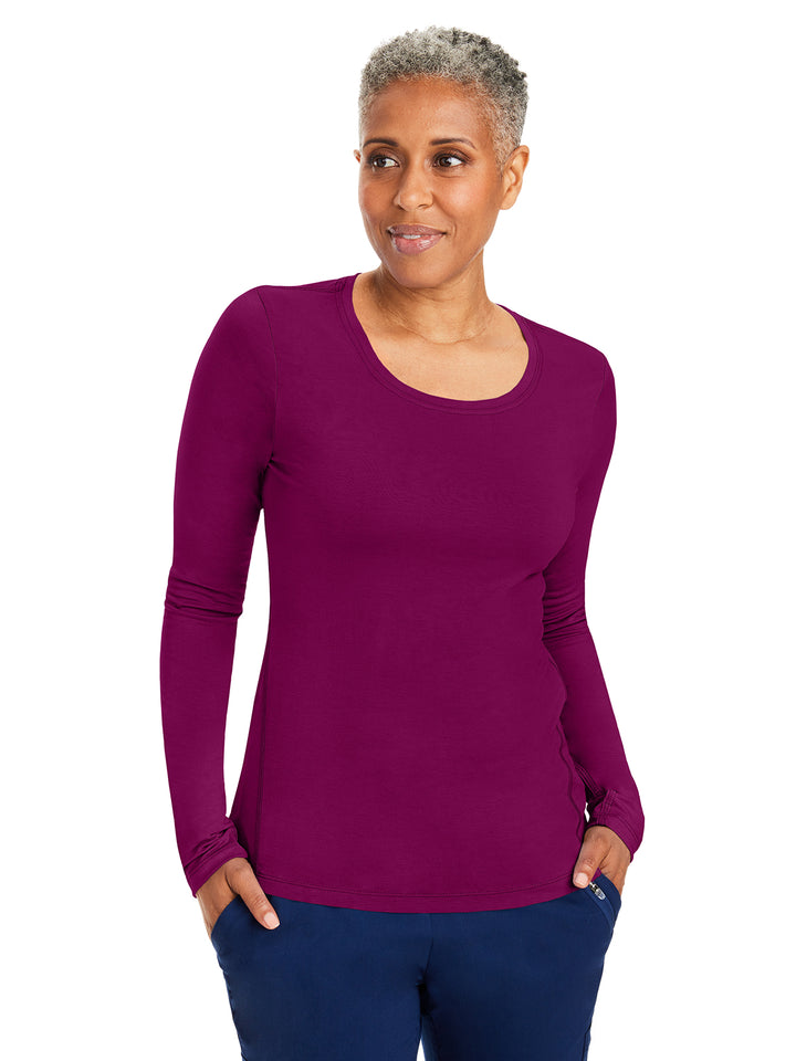 Healing Hands - HH Knits - Women's Pocketless Mackenzie Crew Neck Underscrub Tee