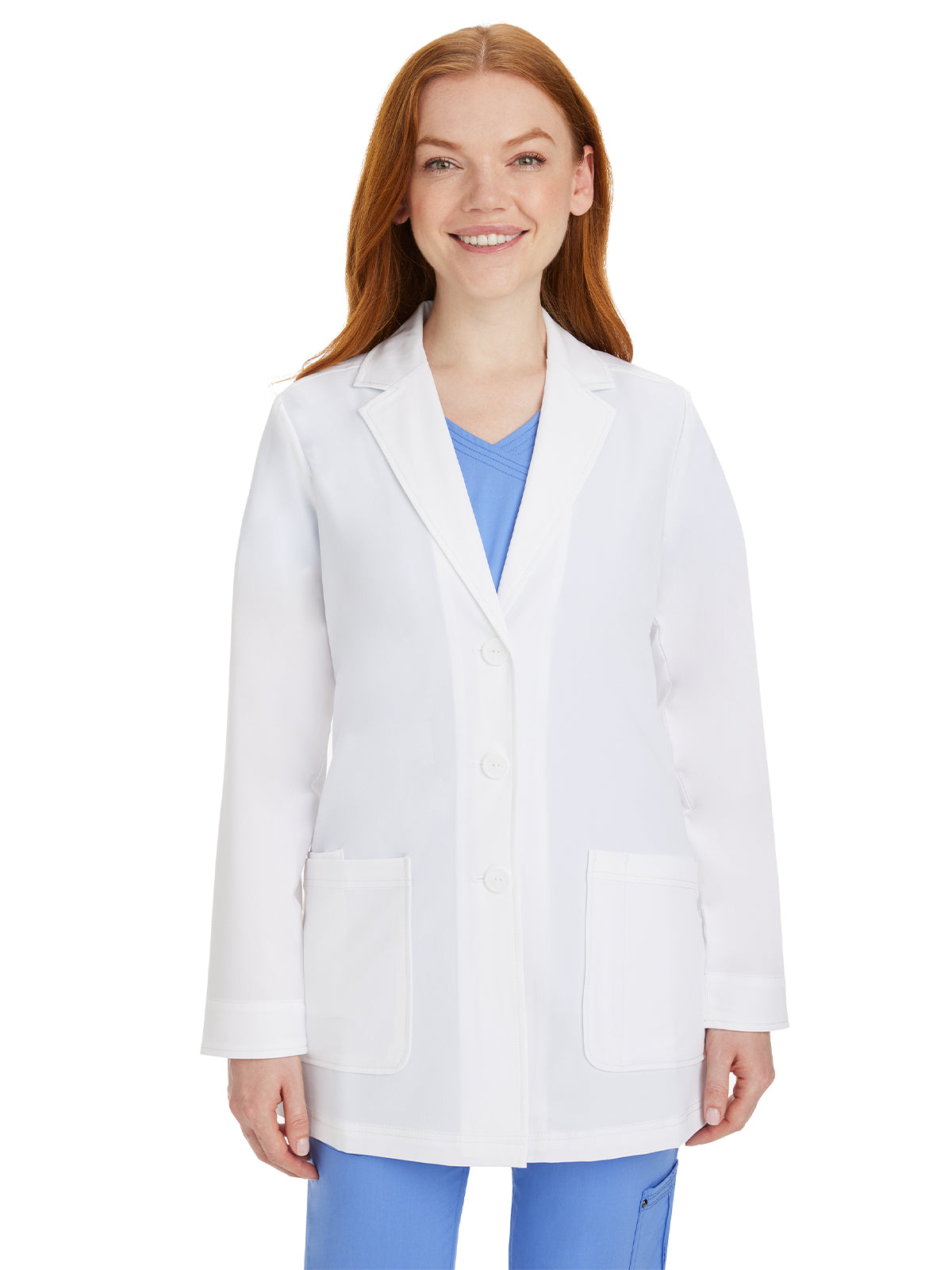 Healing Hands - The White Coat - Women's Two-Pocket 31" Consultation Notched Collar Lab Coat