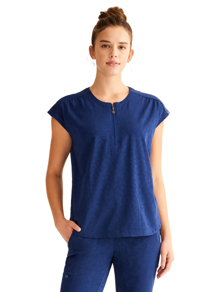 Healing Hands - HH PL Jacquard - Women's 2-Pocket Jayden Camo Top