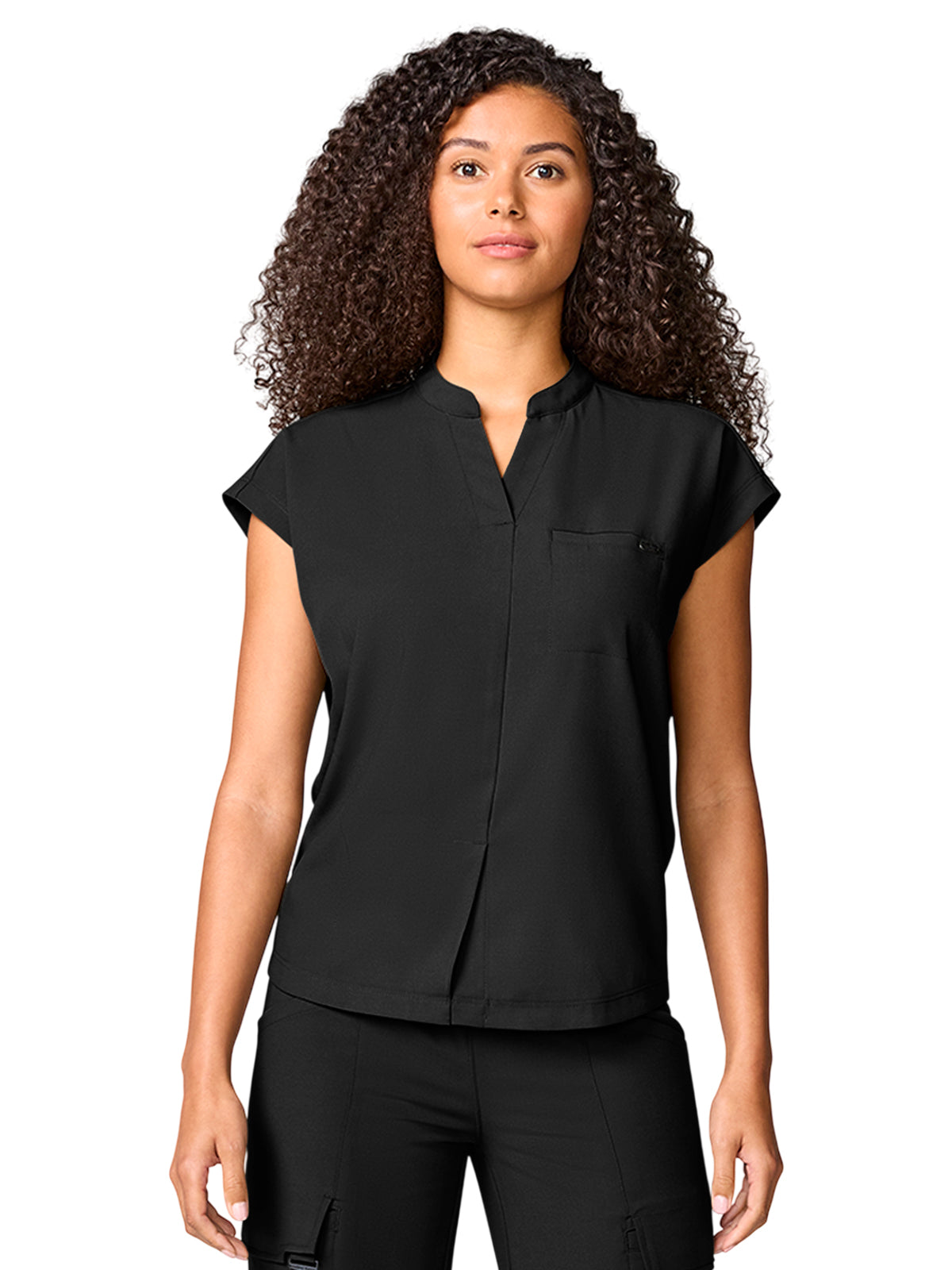 Healing Hands - HH Quest - Women's 1-Pocket Mandarin Collar Top