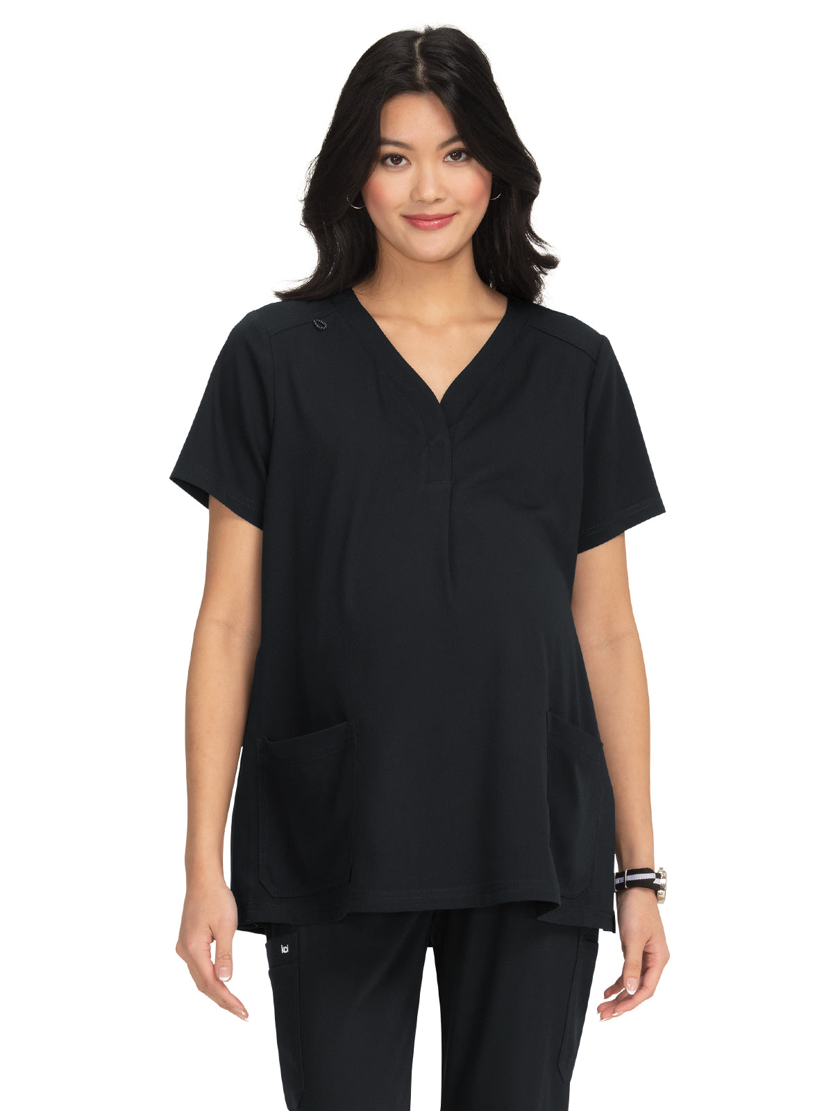 koi - Next Gen - Women's Two-Pocket Maternity Onboard Top