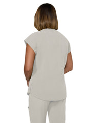 koi - Solis - Women's Zipper Neck Combo Chest Pocket Catrin Top