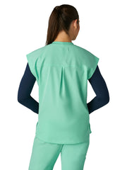 Basics - Women’s Two-Pocket Round Neck Scrub Top