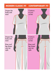 Basics - Women’s Two-Pocket Round Neck Scrub Top