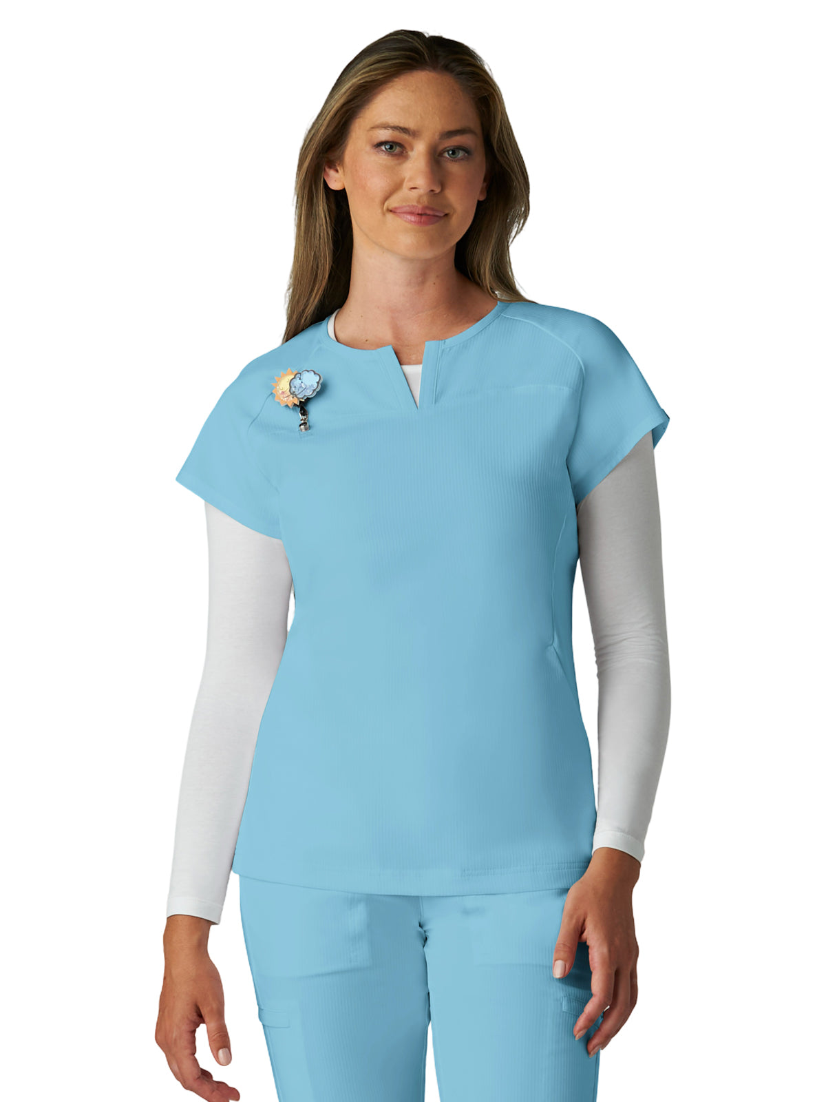 koi - Lite - Women's Two-Pocket Split V-Neck Scrub Top