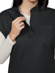 koi- Classics - Women's One-Pocket Seaphine Cognac Top