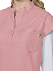 koi- Classics - Women's One-Pocket Seaphine Cognac Top