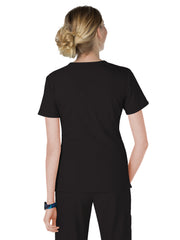 koi - Lite - Women's Four-Pocket Zipper Neck Serenity Top